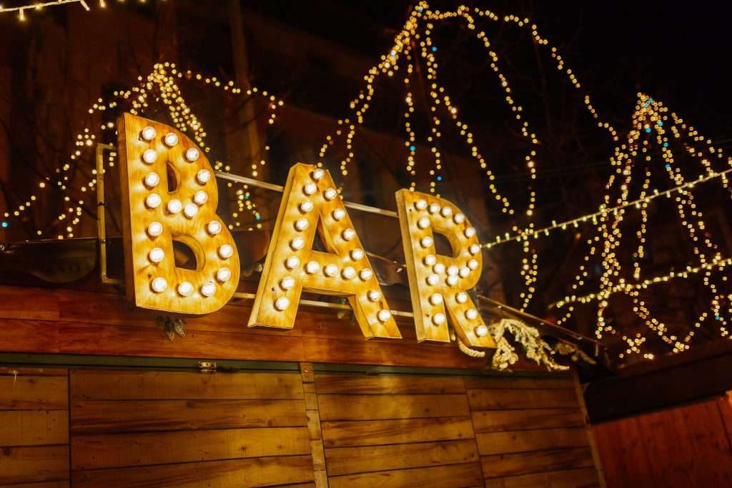 Christmas decoration with lights